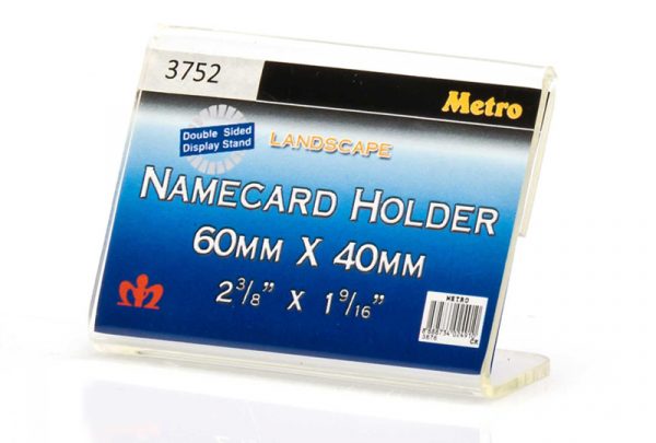 METRO 3752 L-SHAPE NAMECARD HOLDER 60MM X 40MM