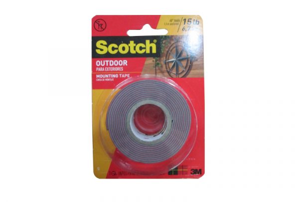 Scotch Outdoor Mounting Tape, 1 in x 175 in