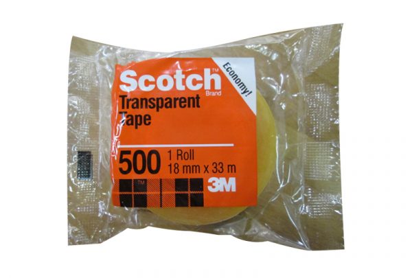 Scotch Transparent Tape 500 3M 18mmx33m Tape - Image 2