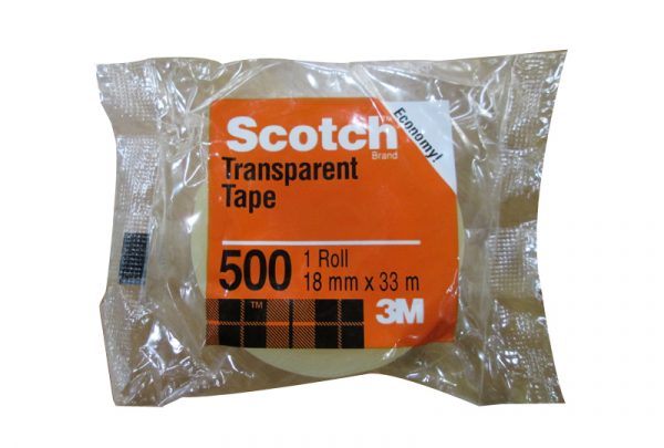 Scotch Transparent Tape 500 3M 18mmx33m Tape
