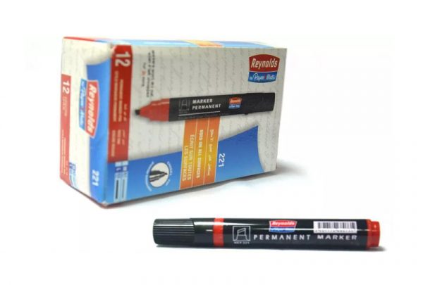 Reynolds 221 Permanent Marker, Black (Pack of 12) - Image 2
