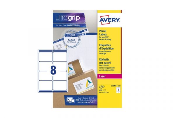 Avery Parcel Labels L7165-250 99.1 x 67.7 mm, Laser, white
