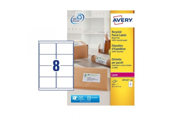 Avery Parcel Labels L7165-500 99.1 x 67.7 mm, Laser, white