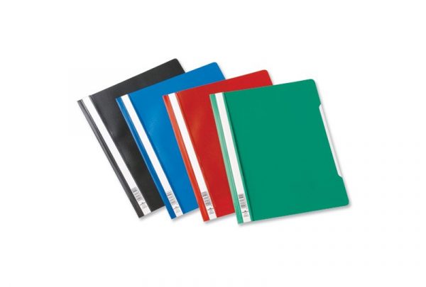 Durable 2570 Clear View Folder with Index Strip Extra Wide A4