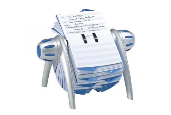 Durable Telindex 2416-01 Business Card Holder Flip Roll, 215x120x185mm