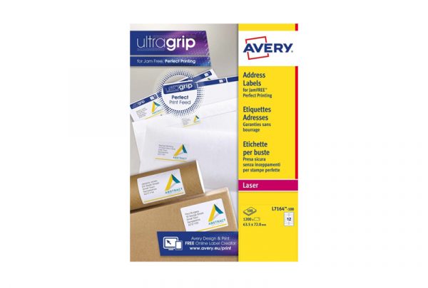 Avery Address Labels L7164-100 63.5 x 72 mm, Laser, white - Image 2