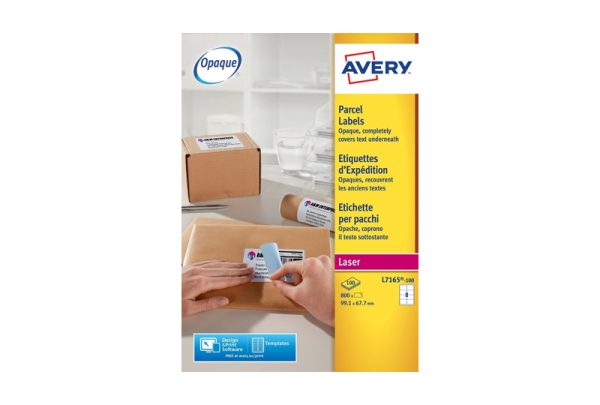 Avery BlockOut™ Parcel Labels L7165B-100 99.1 x 67.7 mm, Laser, B/W Laser, Colour Laser, white - Image 2