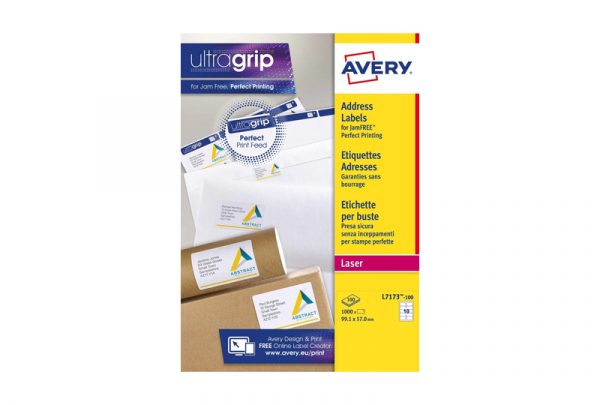 Avery Address Labels L7173-100 99.1 x 57 mm, B/W Laser, Colour Laser - Image 2