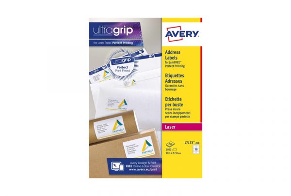 Avery Address Labels L7173-250 99.1 x 57 mm, B/W Laser, Colour Laser - Image 2