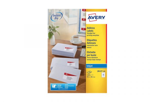 Avery Address Labels J8163-100 99.1 x 38.1 mm, Inkjet, white - Image 2