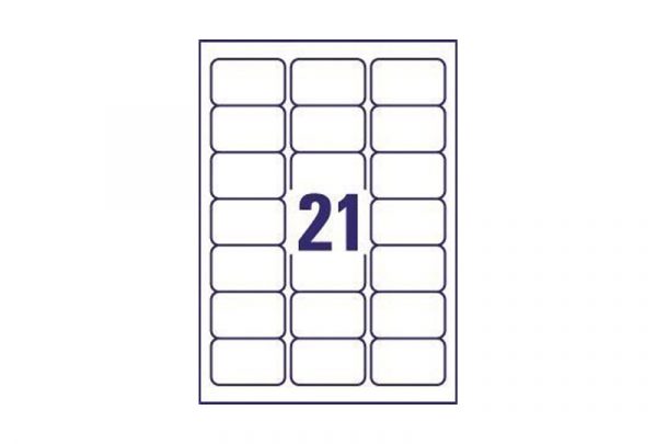 Avery Address Labels J8560-10 63.5 x 38.1 mm, Inkjet, clear - Image 2