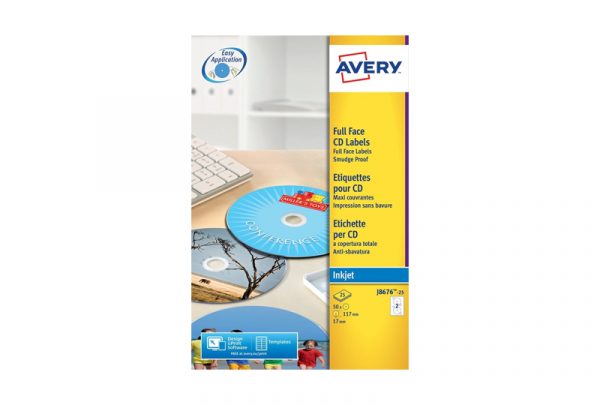Avery CD Labels J8676-100 117 mm, Inkjet, Matt - Image 2