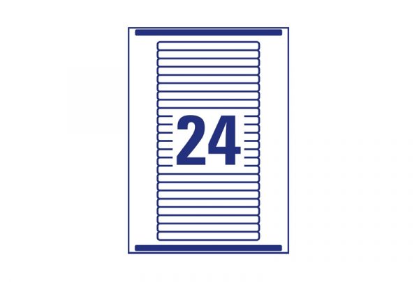 Avery Filing Labels L7170-25 134 x 11 mm, Laser, permanent - Image 3