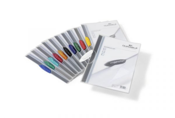 Durable 2260/00 Swingclip File for 1-30 Sheets A4 - Assorted Colours - Pack of 25 - Image 3