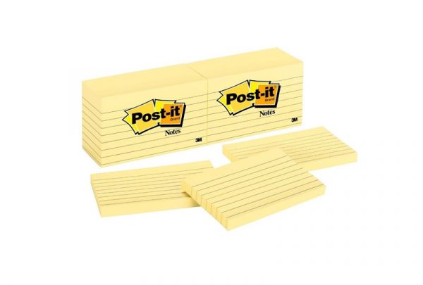 3M-635YL Post-It Notes Lined