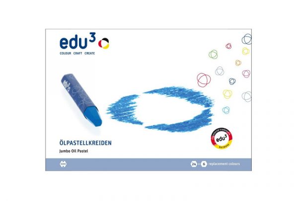 EDU-3111030 EDU3 Hexagonal Shaped Jumbo Oil Pastels