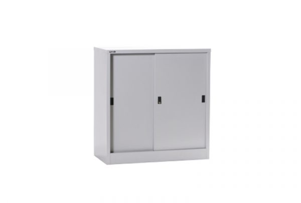 RXL102SS - Low Height Sliding Steel Cupboard with 1 adjustable shelf