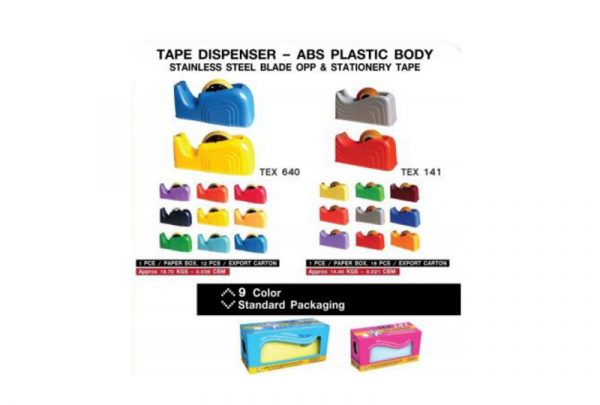 Tape Dispenser - ABS Plastic Body TEX 640 and TEX 141