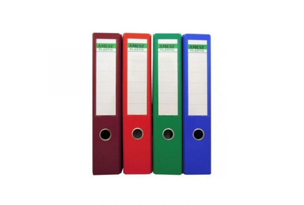 Amest PVC Colored Box File Broad FS 8cm (3inch) - Green (pc)