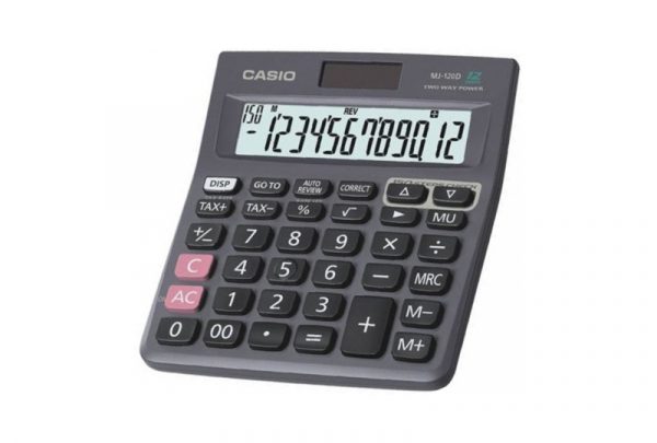 Casio MJ-120D 150 Steps Check and Correct Desktop Calculator with Tax Keys