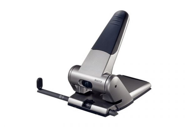 Leitz 5180 Heavy Duty 2-Hole Punch 65 Sheet Cap. Silver