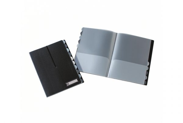 Multipocket File document holder with dividers