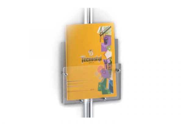 Sign pedestals single upright with snap-open frames - Image 2
