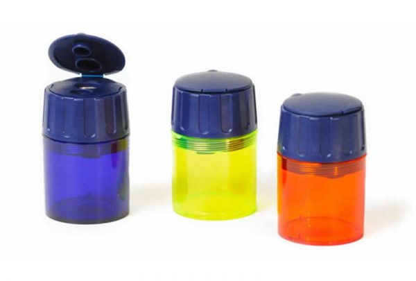 Twin Hole Sharpener With Container