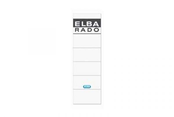 Elba White Spine Label, Broad, 10 Labels Per Pack, 04617