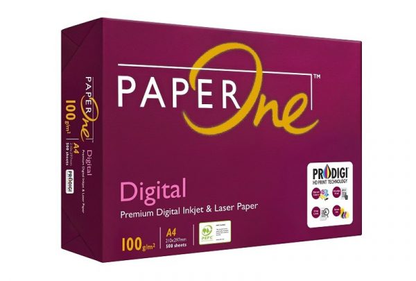 PaperOne Digital A4, 100 GSM Premium Copy Paper, Pack of 500 sheets